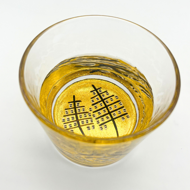 秋田川連蒔絵グラス「フリーグラス竿燈まつり」 | 詩の国商店